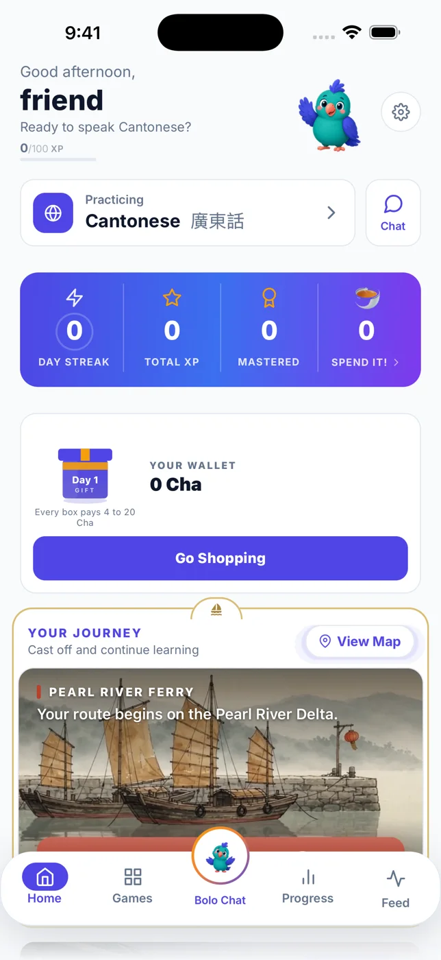 Bolo East Asia · App screen