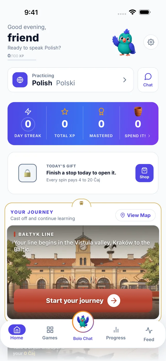 Bolo Europe · App screen